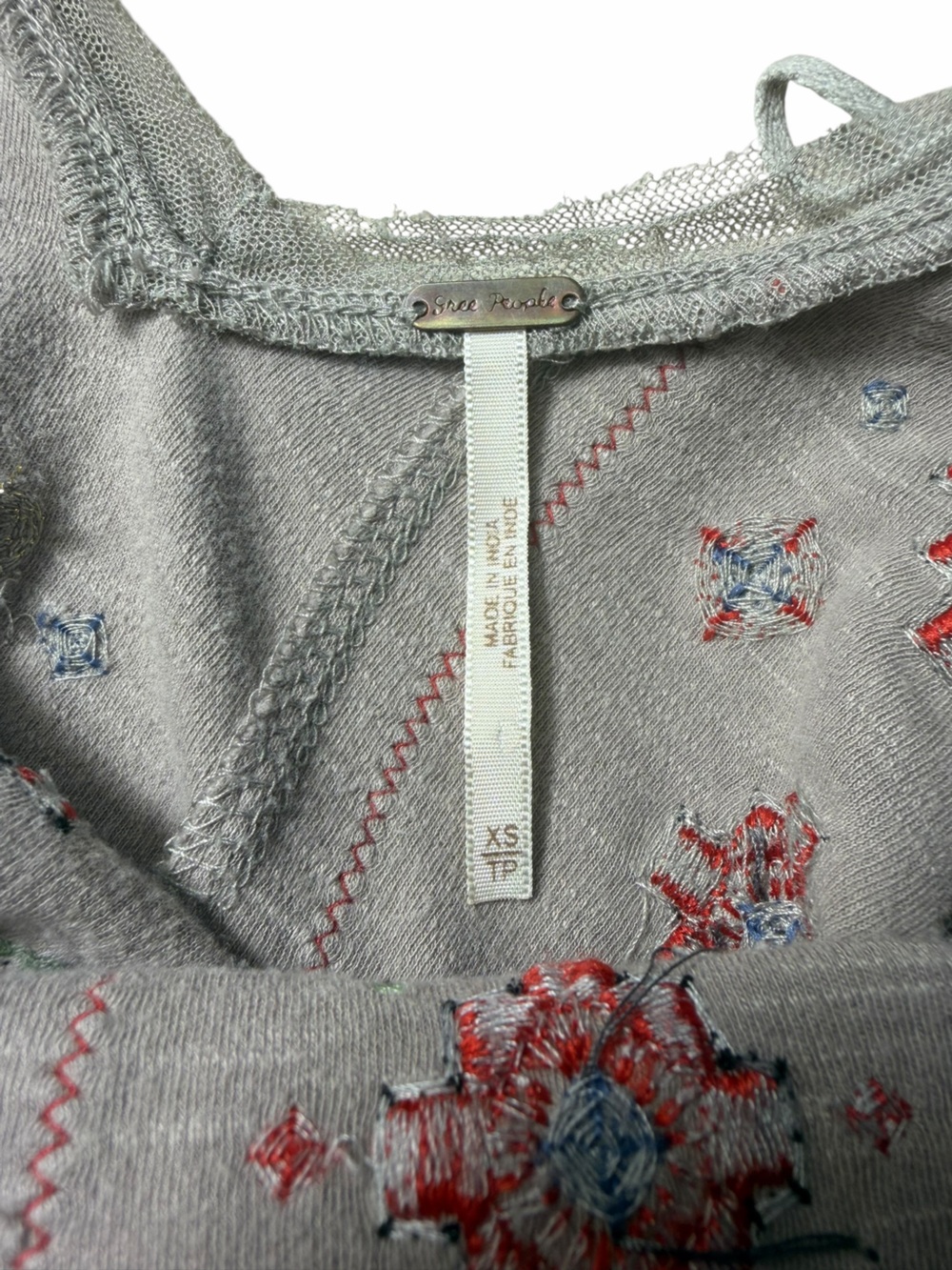 Free People "Rich In Embroidery" mini xsmall dress - Picture 13 of 14